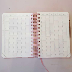 Agenda 2026 diaria chica FW cuadro rosa - tienda online