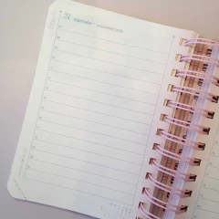 Imagen de Agenda 2026 diara chica FW citric rosa y rojo