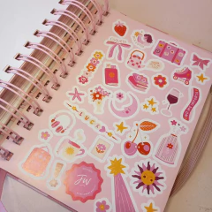 Agenda 2026 diaria chica FW cuadro rosa - Flop! tiendita de diseño