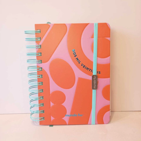 Agenda 2026 diara chica FW citric rosa y rojo