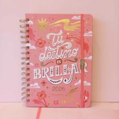 Agenda 2026 semanal FW tu destino es brillar - comprar online