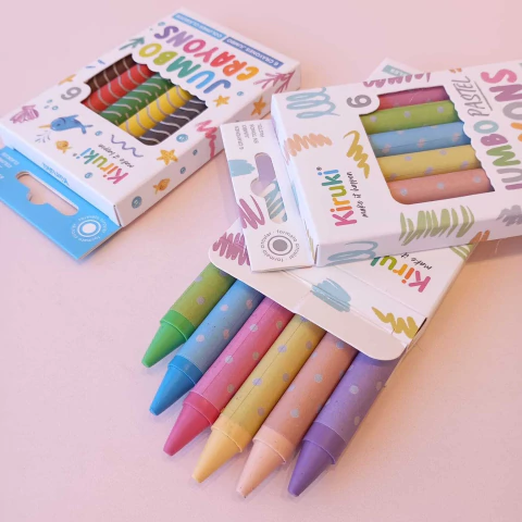 Crayones kiruki pasteles y saturados