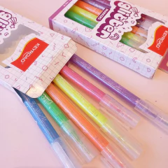 Set x6 marcadores con glitter Keyroad