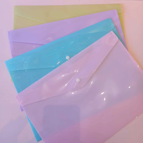 Sobre plastico pvc liso