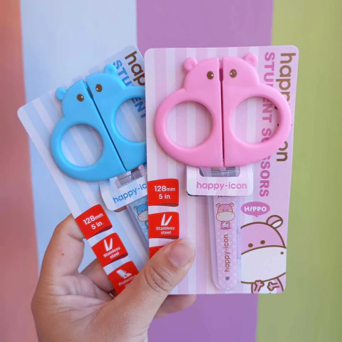 Tijera infantil hipopotamo