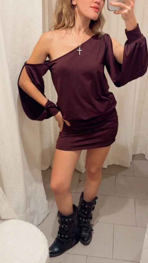 Star // Vestido manga ancho puño