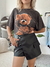 Cortes //Short pollera cuerina con bolsillos - comprar online
