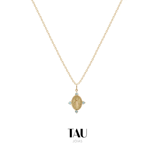 Pingente Nossa Senhora das Graças com Pedras