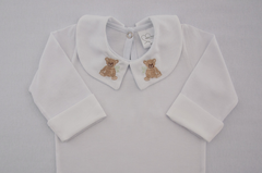Body Bebê Gola e Punho Bordados Enzo - comprar online