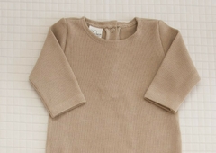 Macacão Tricotado Liso Nude - comprar online