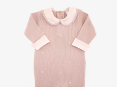Macacão Saída Maternidade Bebê Poá Color Lilás - comprar online