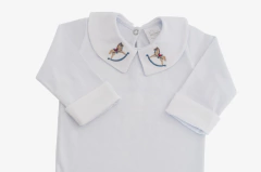 Body Bebê Gola e Punho Cavalinho - comprar online