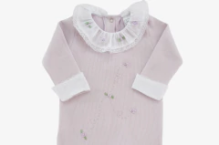 Macacão Saída Maternidade Bebê Borboleta Lilás - comprar online