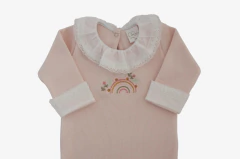 Macacão Saída Maternidade Bebê Mayla Rosa - comprar online