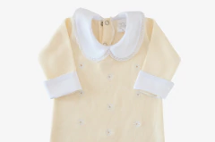 Macacão Saída Maternidade Bebê Margarida Amarelo - comprar online