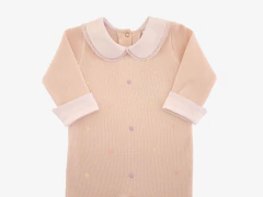 Macacão Saída Maternidade Bebê Poá Color Rosa - comprar online
