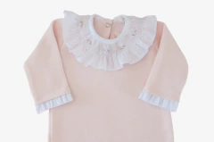 Macacão Saída Maternidade Bebê Casinha de Abelha Rosa - comprar online