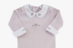 Macacão Saída Maternidade Bebê Rococó Lilás - comprar online