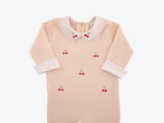 Macacão Saída Maternidade Bebê Cerejinha Rosa - comprar online