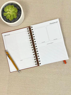 Caderno A5 Capa Dura Lisa Minimalista Folhas 90g Pautadas - Scrap Gráfica