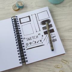 Caderno de Desenho Sketchbook 240g 17x24cm - loja online