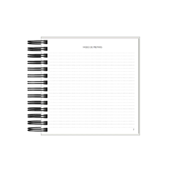 Caderno de Receitas - Capa Xadrez Nude - loja online
