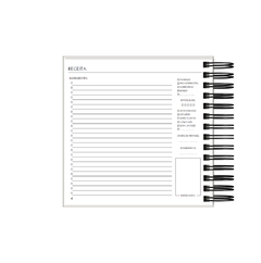 Caderno de Receitas - Capa Granulado - Scrap Gráfica