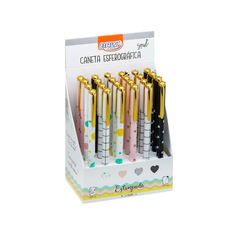 Caneta esferográfica 0.7mm - Estampas Fofas (Unidade)