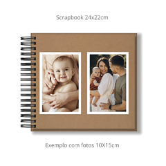 Imagem do SCRAPBOOK KRAFT 24X22CM CAPA LISA 30 FOLHAS