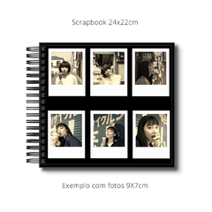 SCRAPBOOK AZUL MARINHO 24X22CM CAPA LISA 30 FOLHAS - loja online