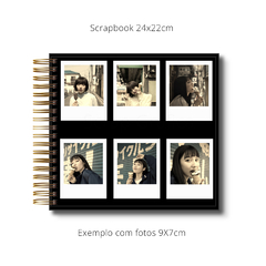 ÁLBUM SCRAPBOOK KRAFT 24X22CM PERSONALIZADO - Scrap Gráfica