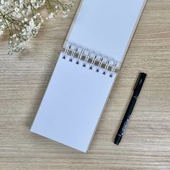 Bloco de Notas Alta Gramatura Liso 10x15cm (A6) Folhas 120g Azul - comprar online