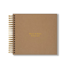 ÁLBUM SCRAPBOOK KRAFT 24X22CM PERSONALIZADO