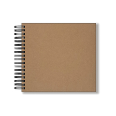 SCRAPBOOK KRAFT 24X22CM CAPA LISA 30 FOLHAS