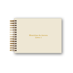 Álbum Scrapbook Marfim 25x18,5cm Personalizado