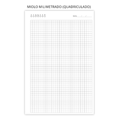 Caderno Executivo Alta Gramatura Pautado / Milimetrado / Pontilhado 27x18cm Folhas 120g Marfim - comprar online