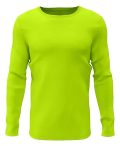 Remera Térmica Manga Larga Amarilla Fluo