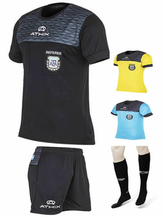 Kit Full Athix Arbitro Afa / 3 Camisetas + Short + Medias