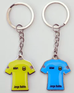 10 Llaveros Metal Camiseta Personalizados