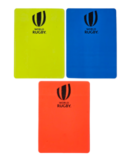 Juego De Tarjetas Oficiales Arbitro Rugby X3