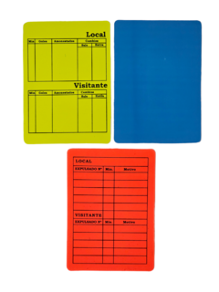 Juego De Tarjetas Oficiales Arbitro Rugby X3 en internet