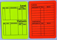 tarjetas arbitro