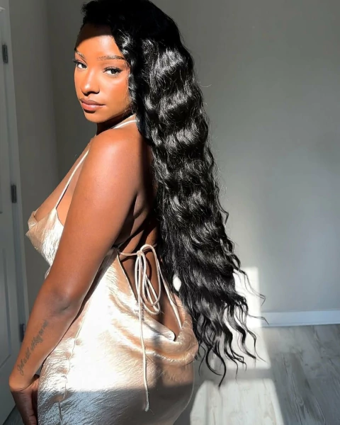 Lace front hd 1 metro ondulada MONUZ fibra Premium