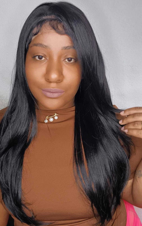 Lace front hd inez fibra Premium pronta entrega - comprar online