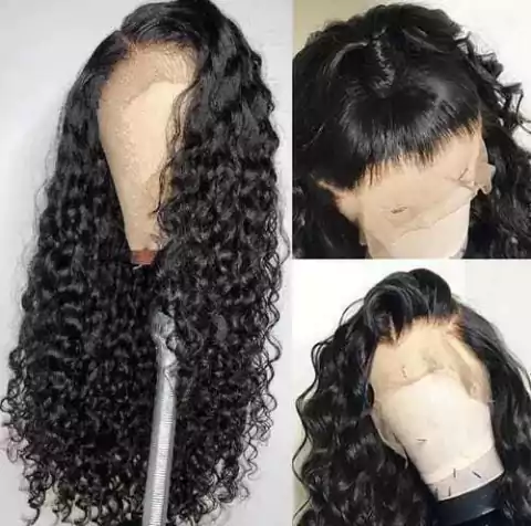 Full Lace 360 HD cabelo humano natural cacheado pronta entrega