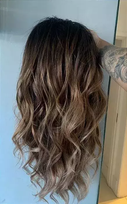 Lace front hd cabelo humano morena iluminada pronta entrega valor promocional