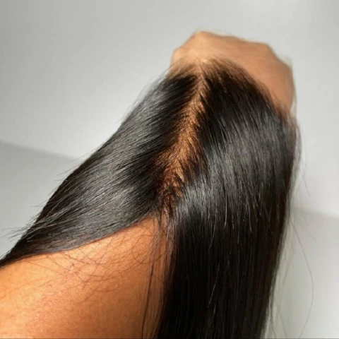 Clousure frontal orelha a orelha pronta entrega cabelo humano