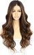 Lace front HD ondulada morena iluminada repartição livre na internet