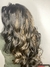 Lace front hd ondulada fibra Premium ombre hair mechas loiro na internet