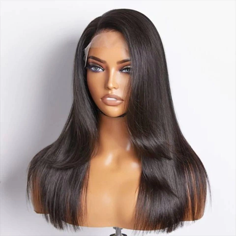 front lace hd cabelo humano natural lisa